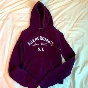 Abercrombie & Fitch Burgundy Hoodie